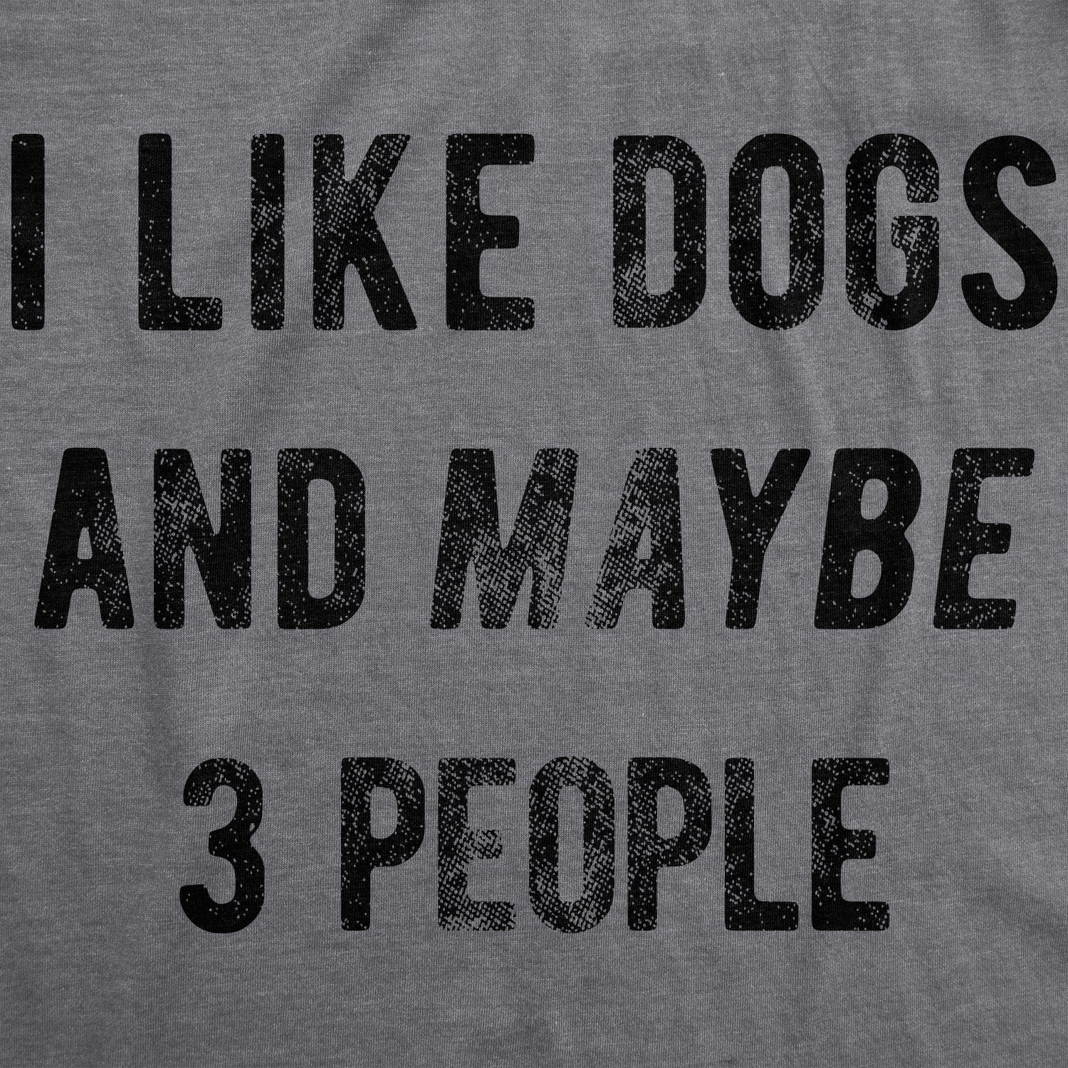I Like Dogs And Maybe 3 People Women's T Shirt