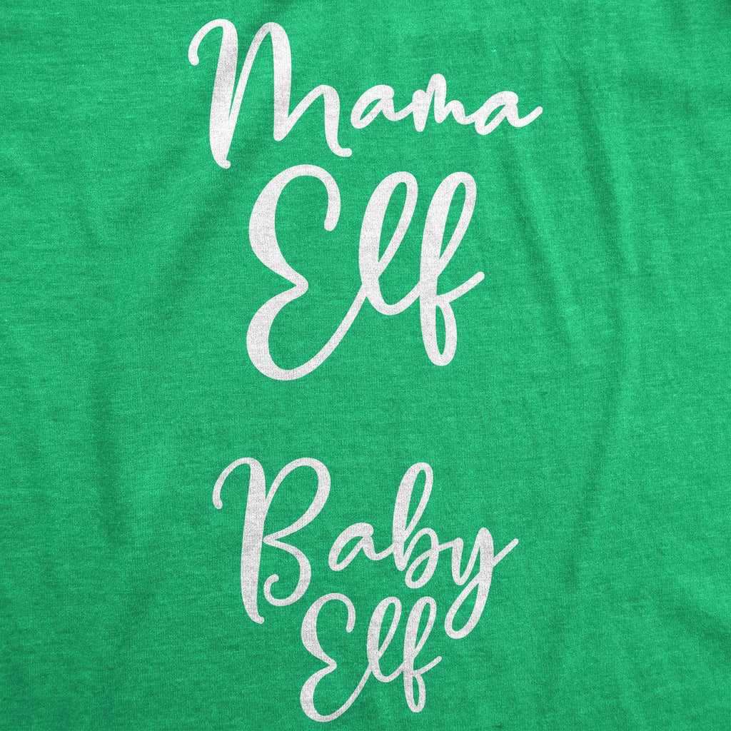 Mama Elf Baby Elf Maternity T Shirt
