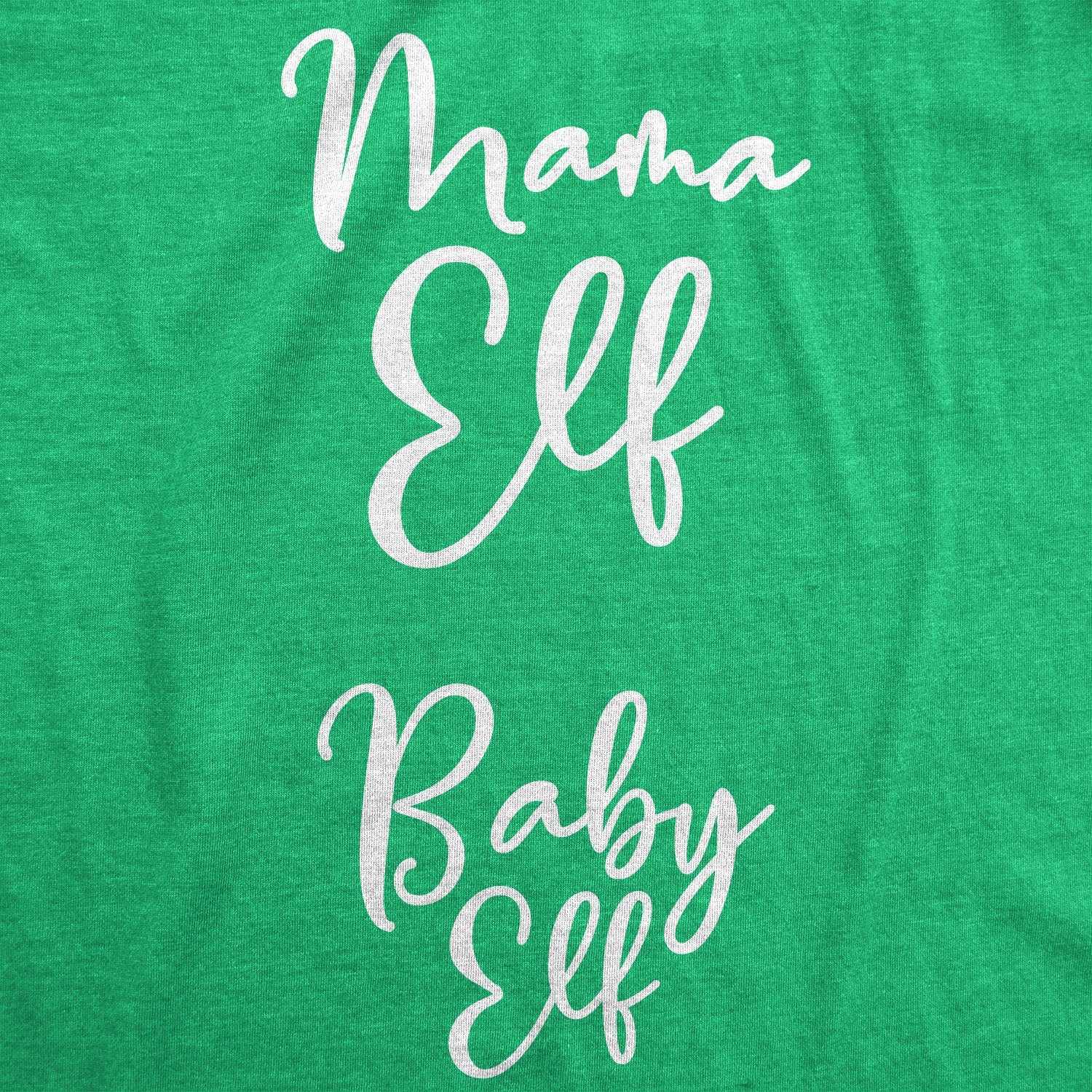 Mama Elf Baby Elf Maternity T Shirt