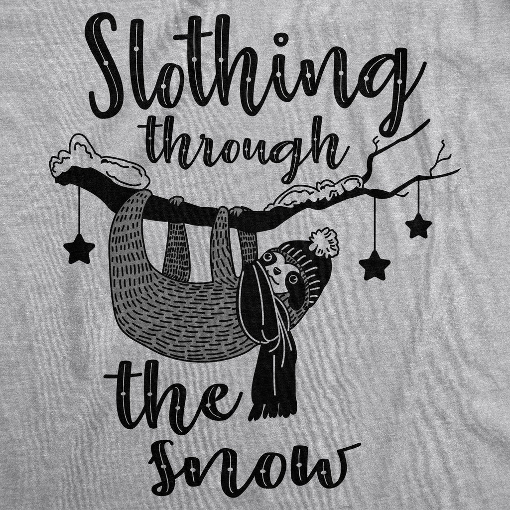 Slothing Through The Snow Women's T Shirt