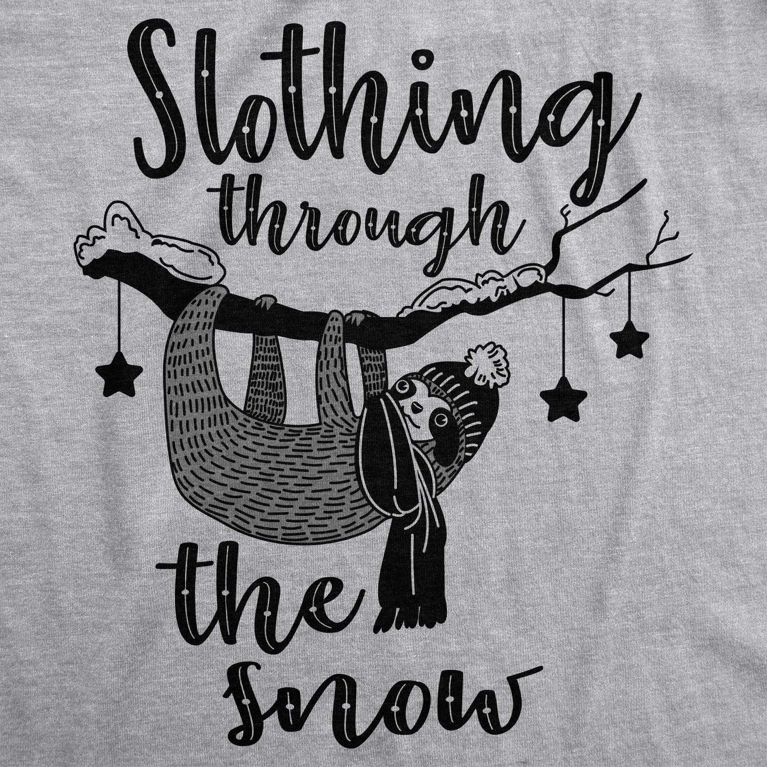 Slothing Through The Snow Women's T Shirt