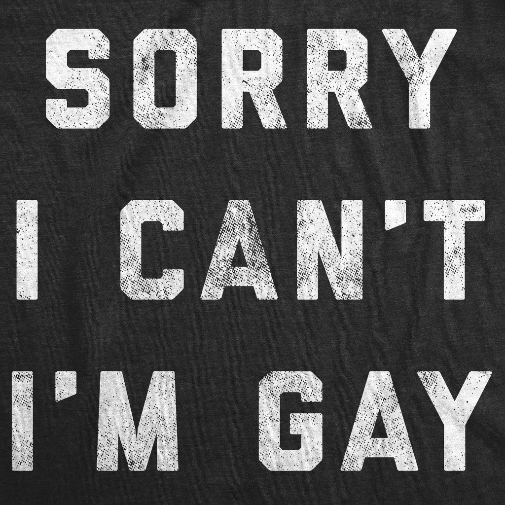 Sorry I Can't I'm Gay Women's T Shirt