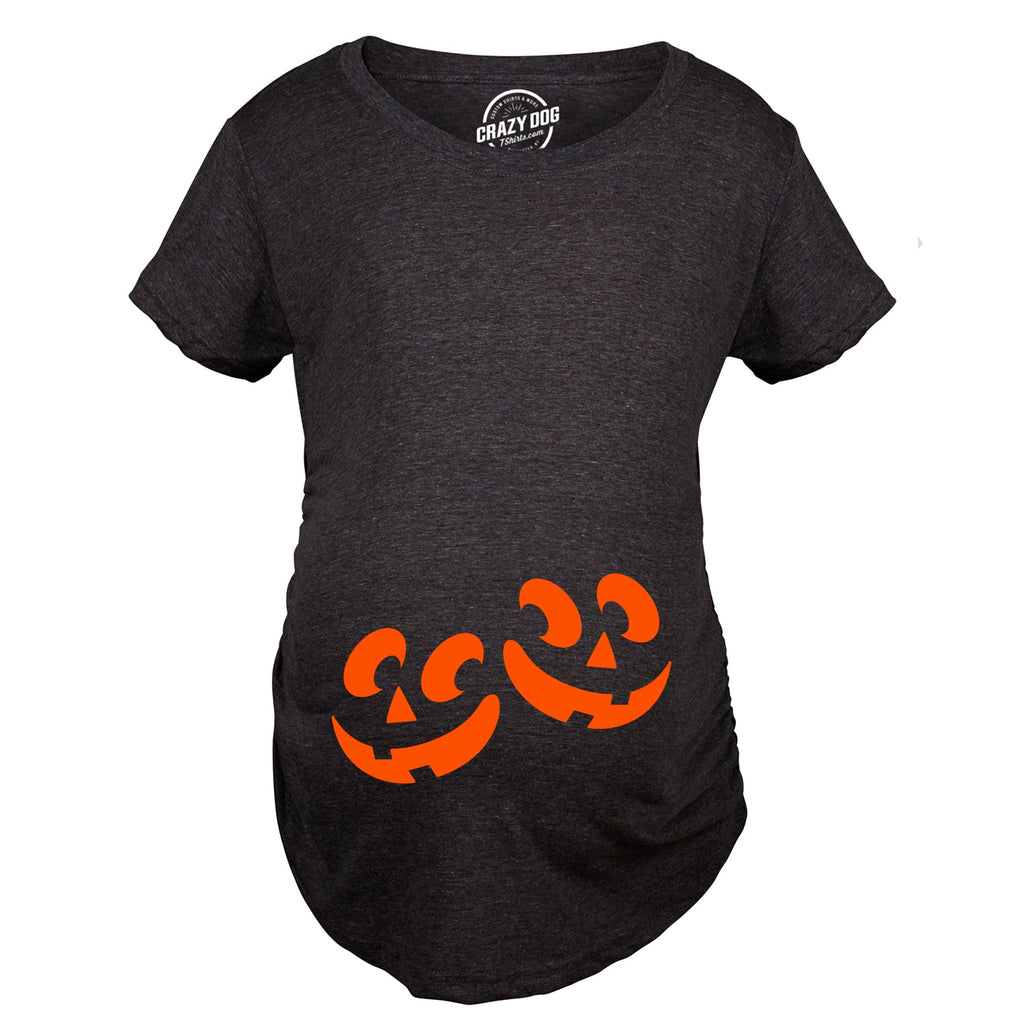Twin Pumpkins Maternity T Shirt