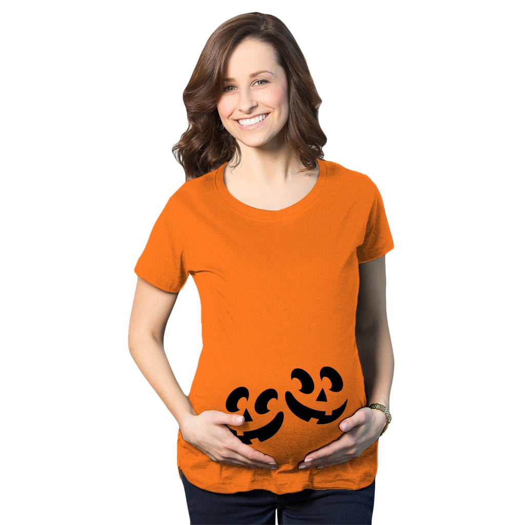 Twin Pumpkins Maternity T Shirt