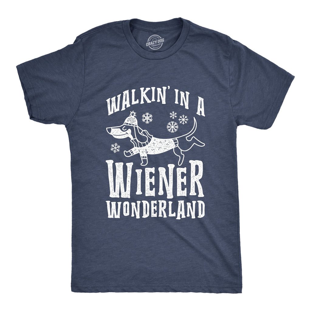 Walkin In A Wiener Wonderland Men's T Shirt