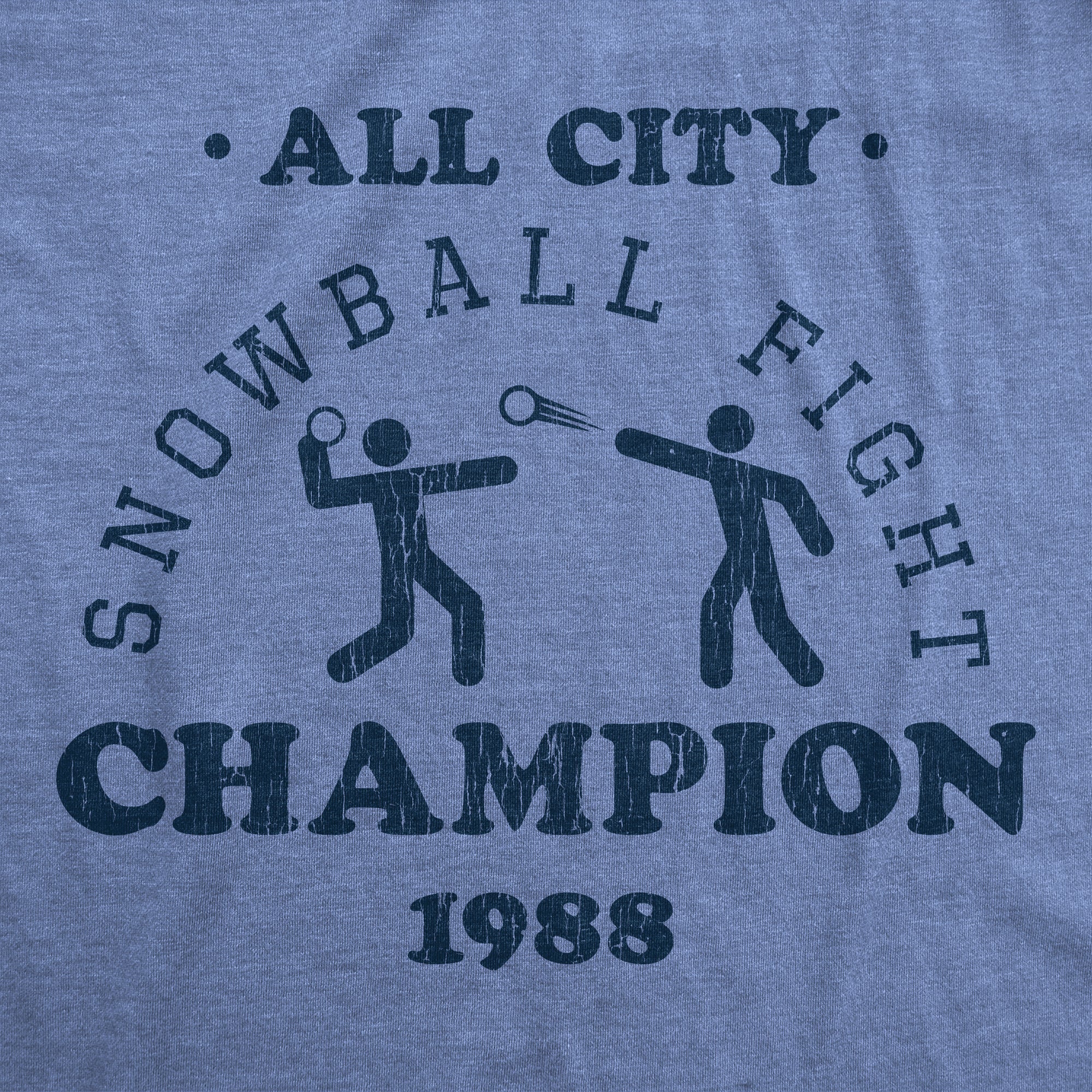 All City Snowball Fight Champion 1988 Men's T Shirt