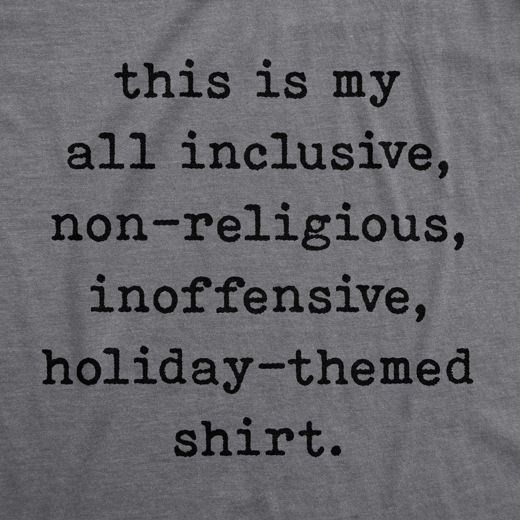 All Inclusive Non-Religious Holiday-Themed Men's T Shirt