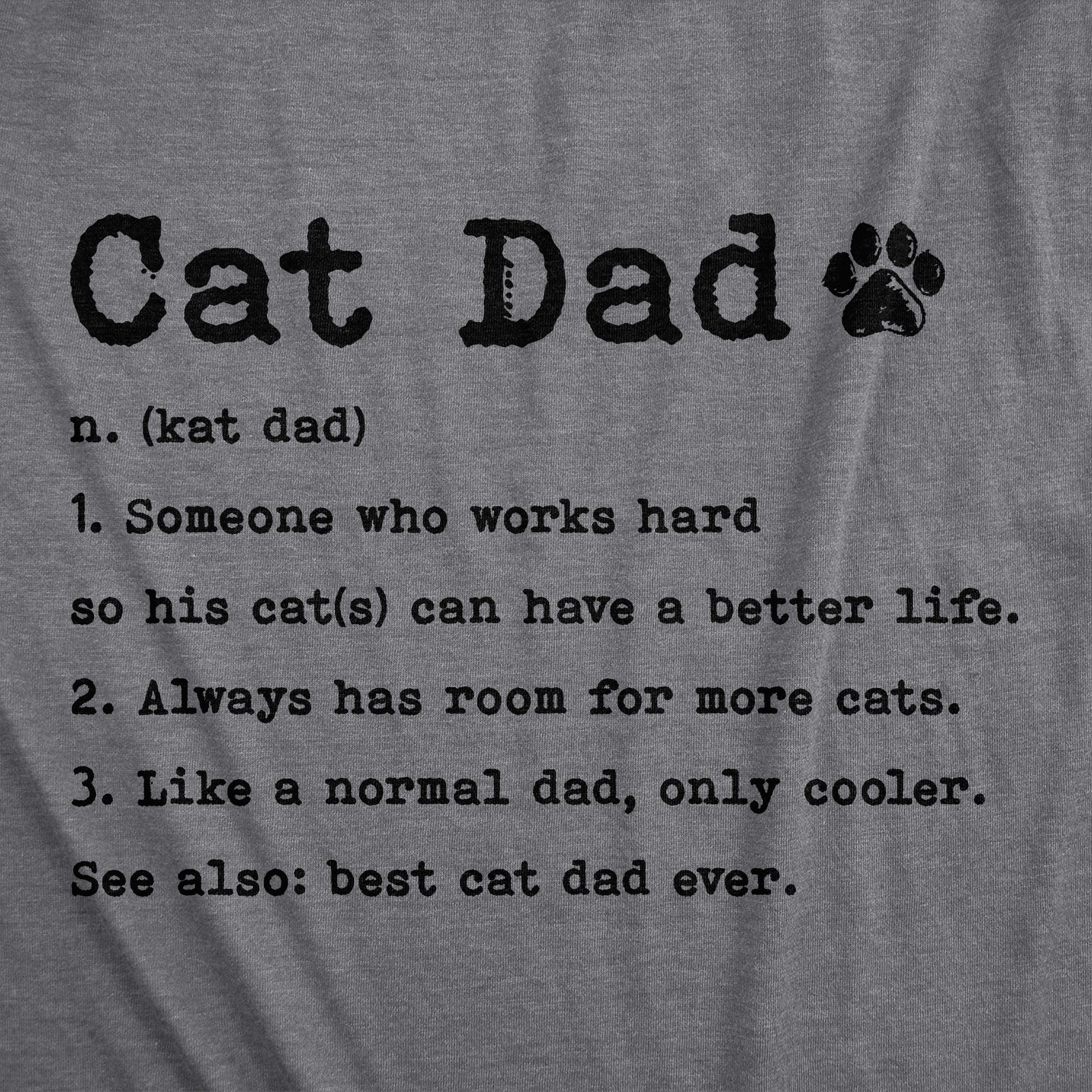 Cat Dad Definition Men's T Shirt