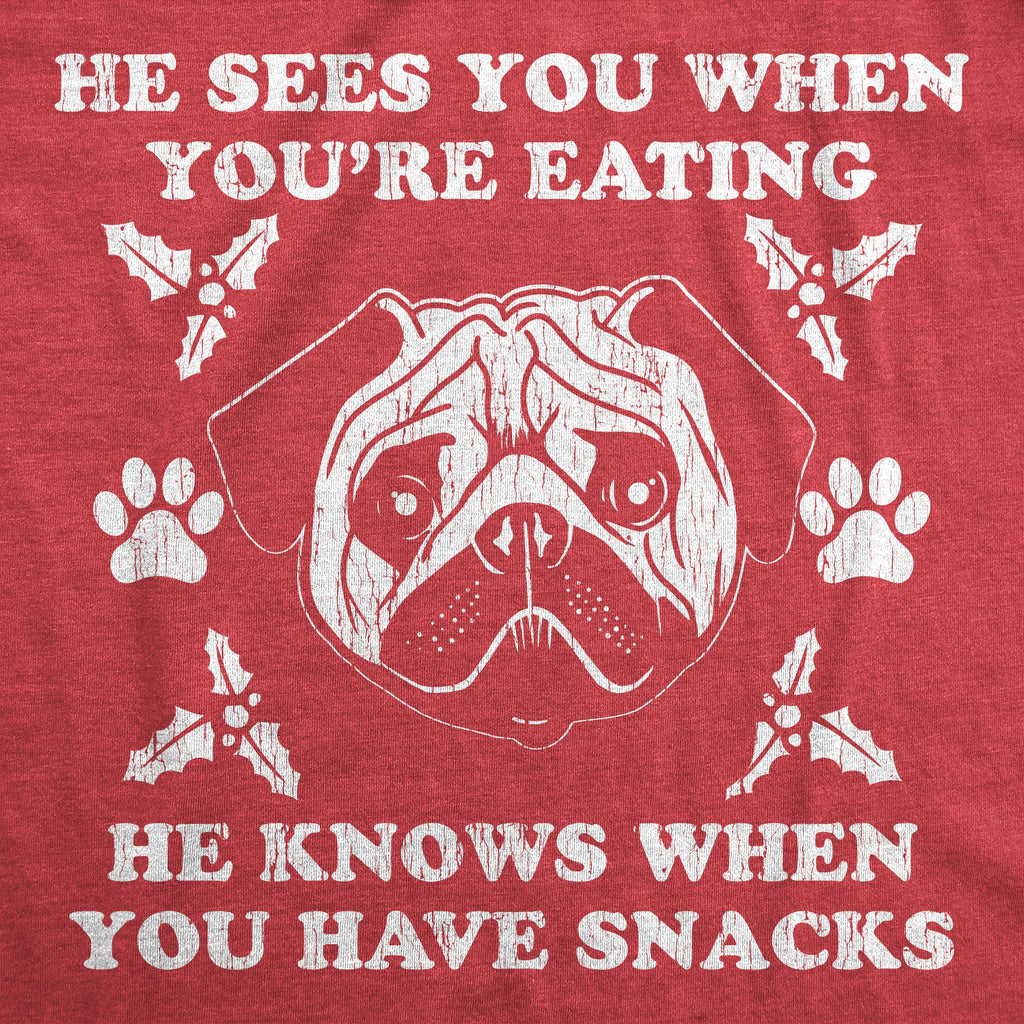 He Sees You When You're Eating Women's T Shirt