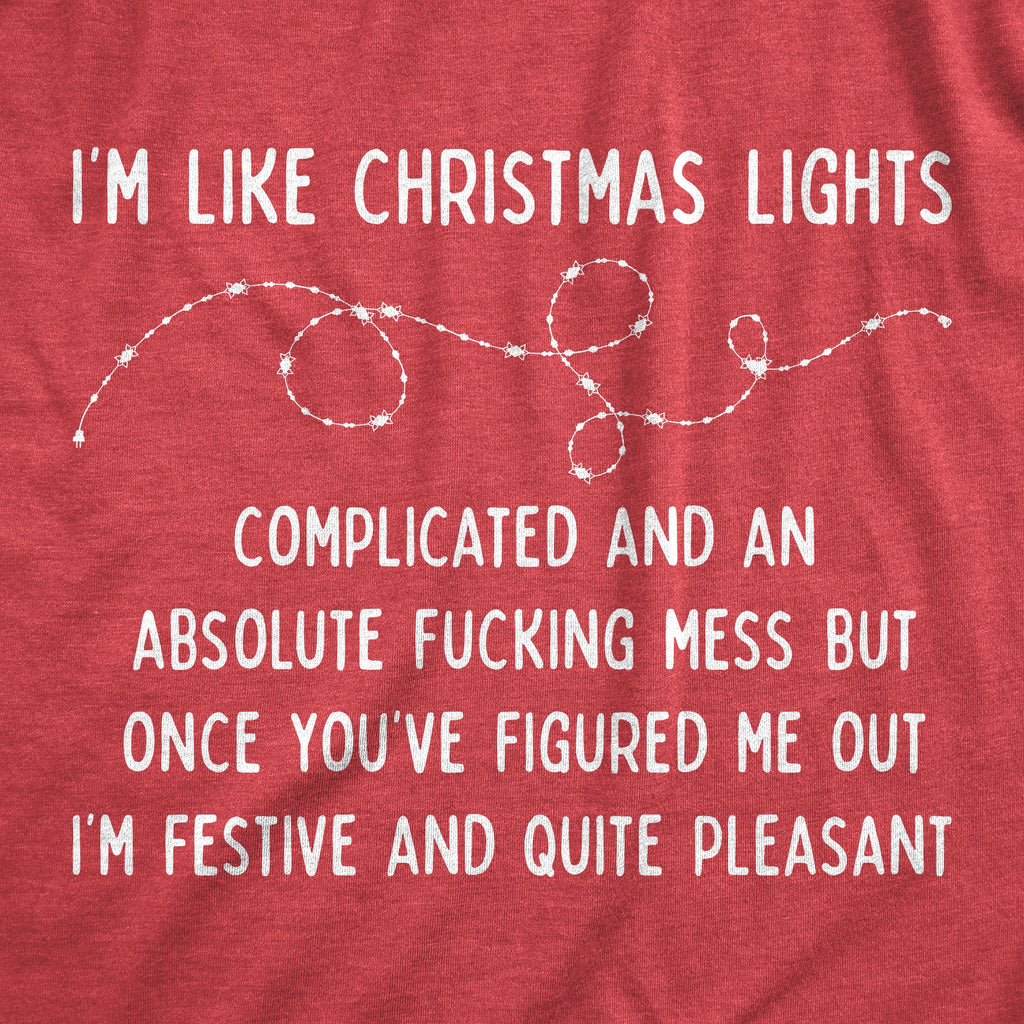 I'm Like Christmas Lights Men's T Shirt