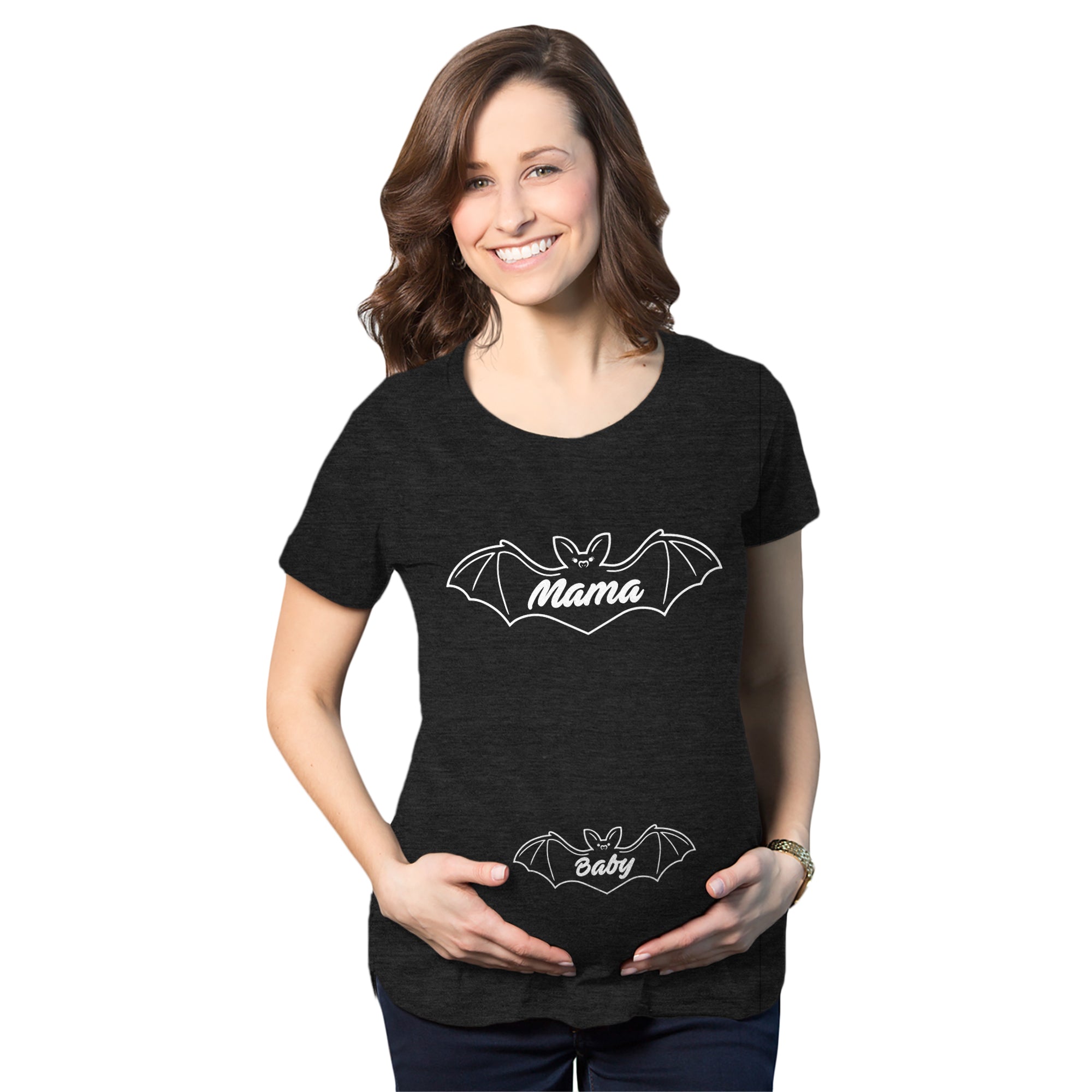 Mama Bat Baby Bat Maternity T Shirt