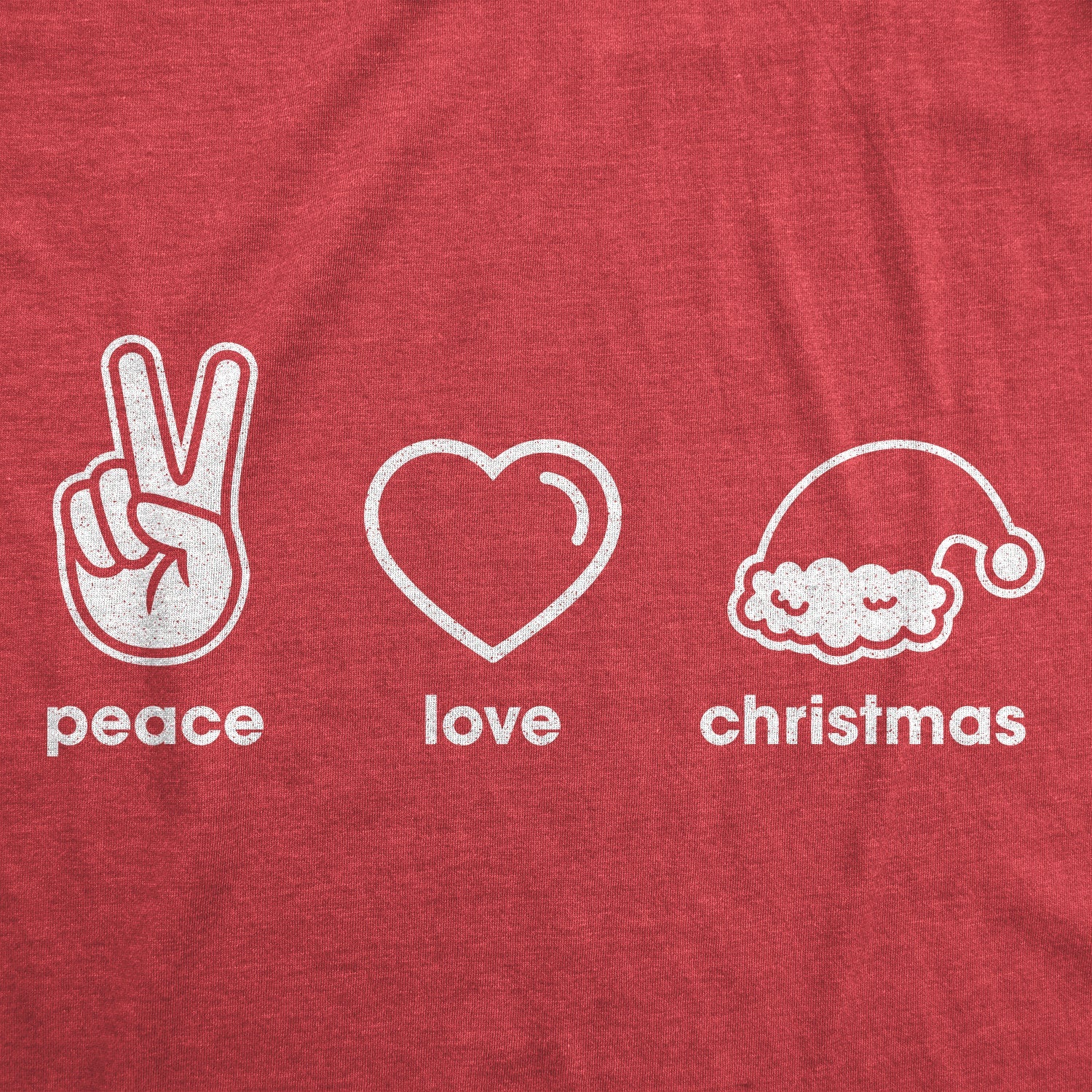 Peace Love Christmas Men's T Shirt