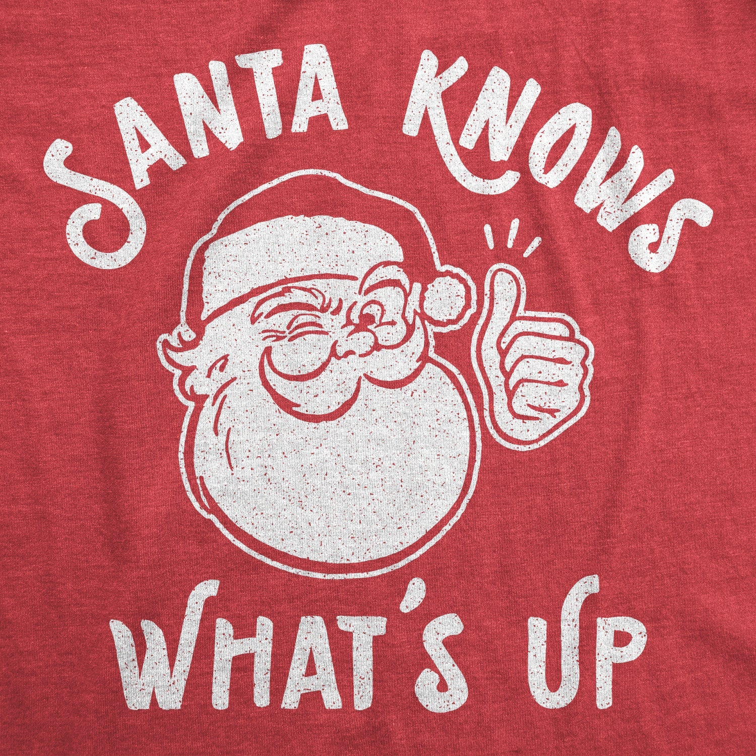 Santa Knows What's Up Women's T Shirt