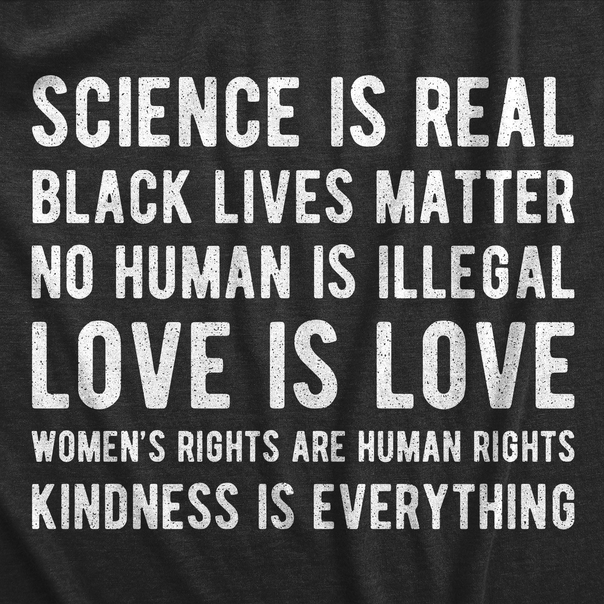 Science Is Real Black Lives Matter Men's T Shirt