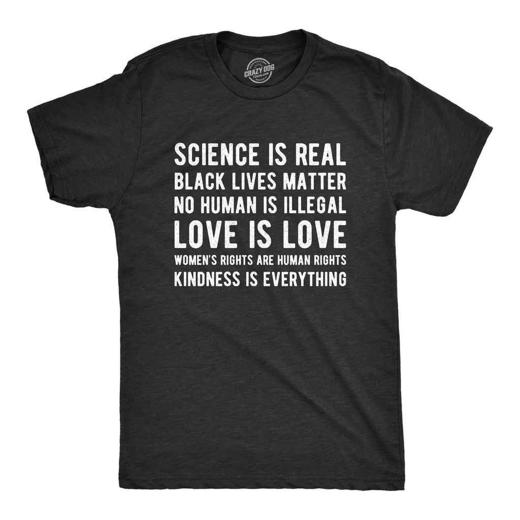 Science Is Real Black Lives Matter Men's T Shirt