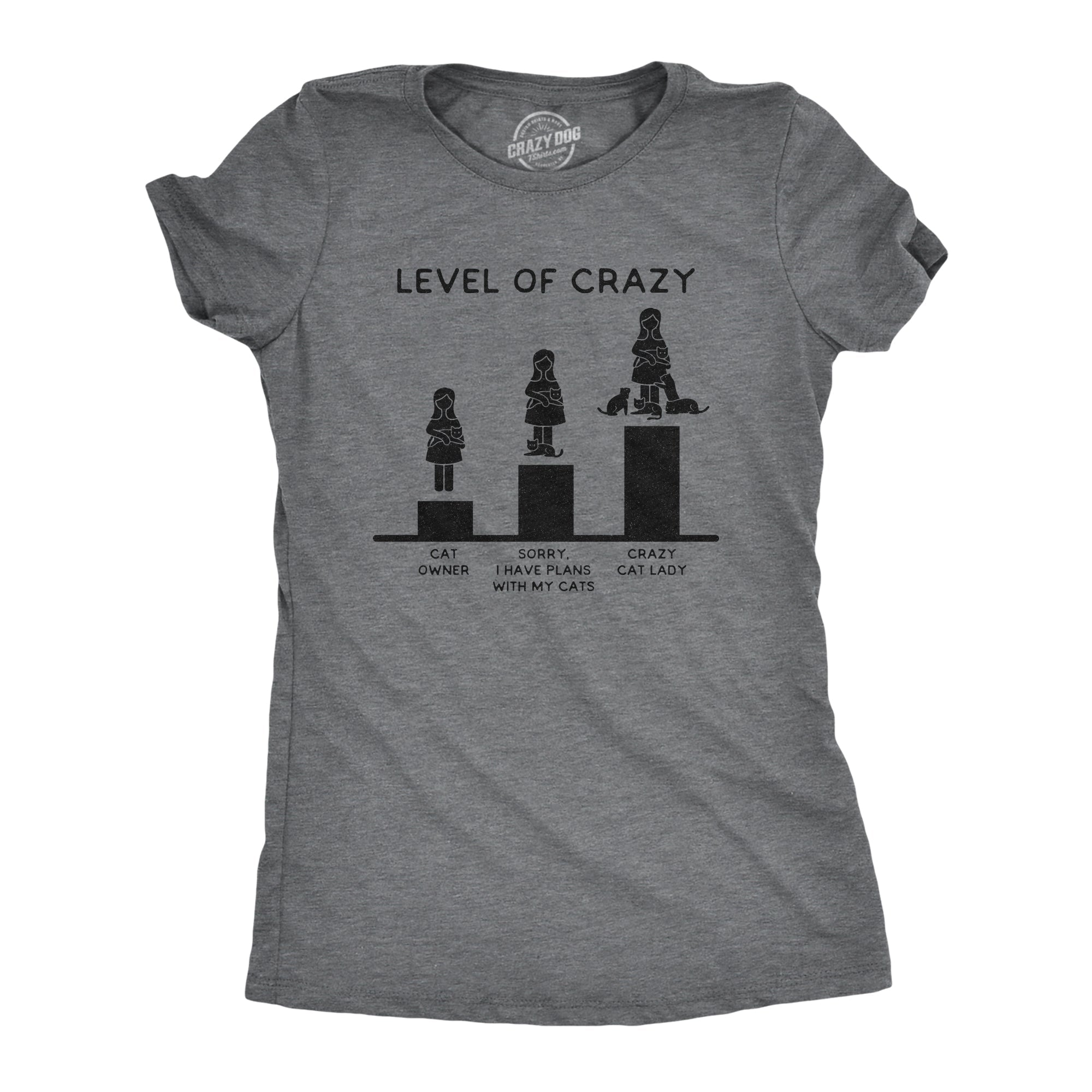 Level Of Crazy: Crazy Cat Lady Women's T Shirt