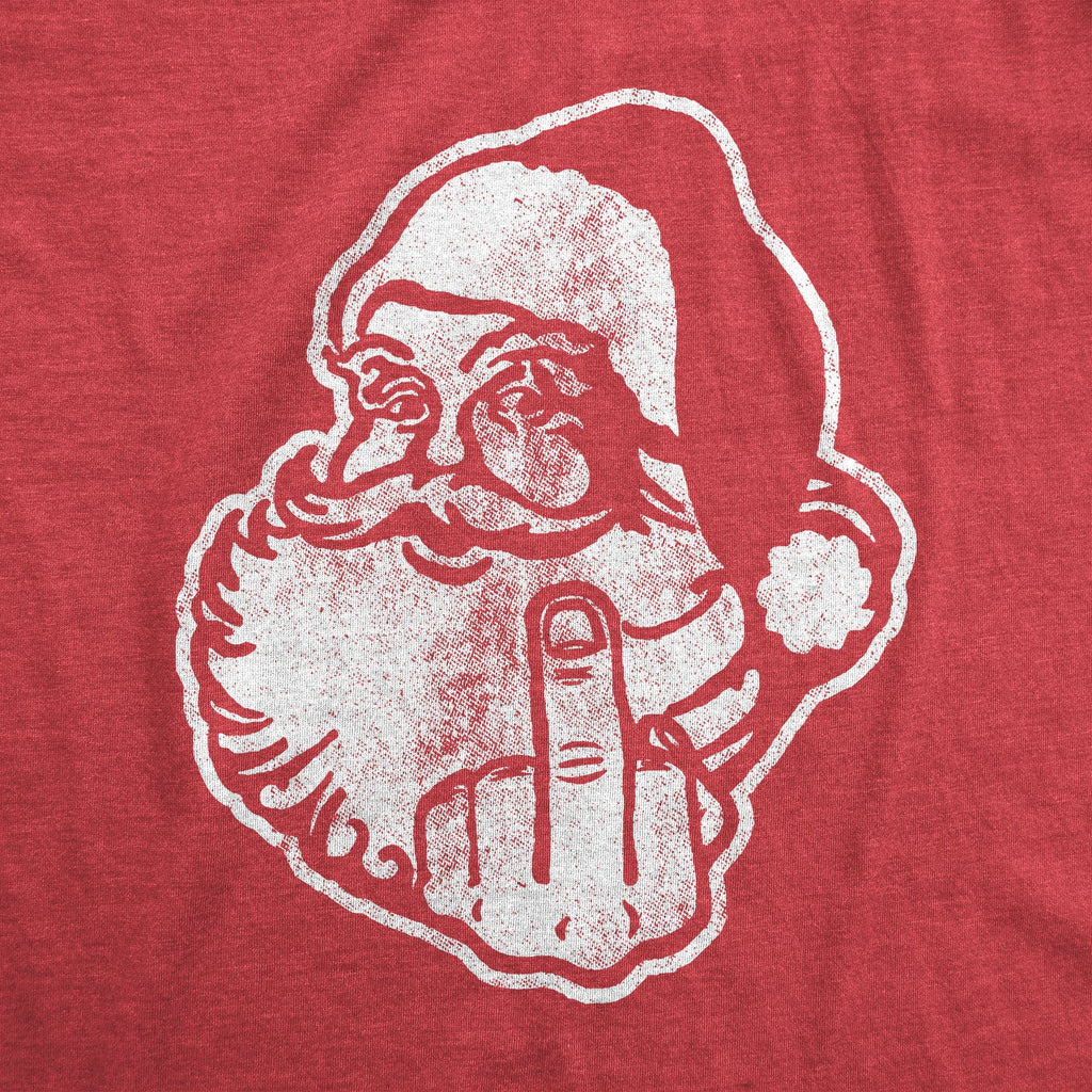 Middle Finger Santa Women's T Shirt
