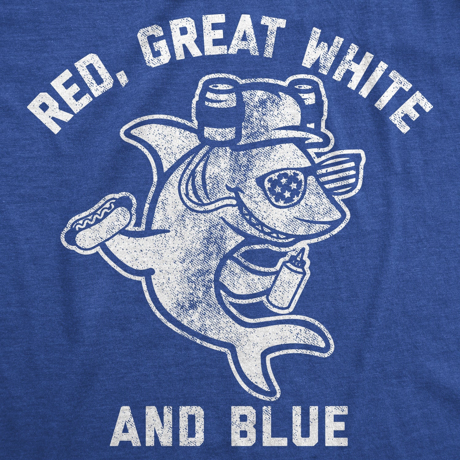 Red, Great White, And Blue Men's T Shirt