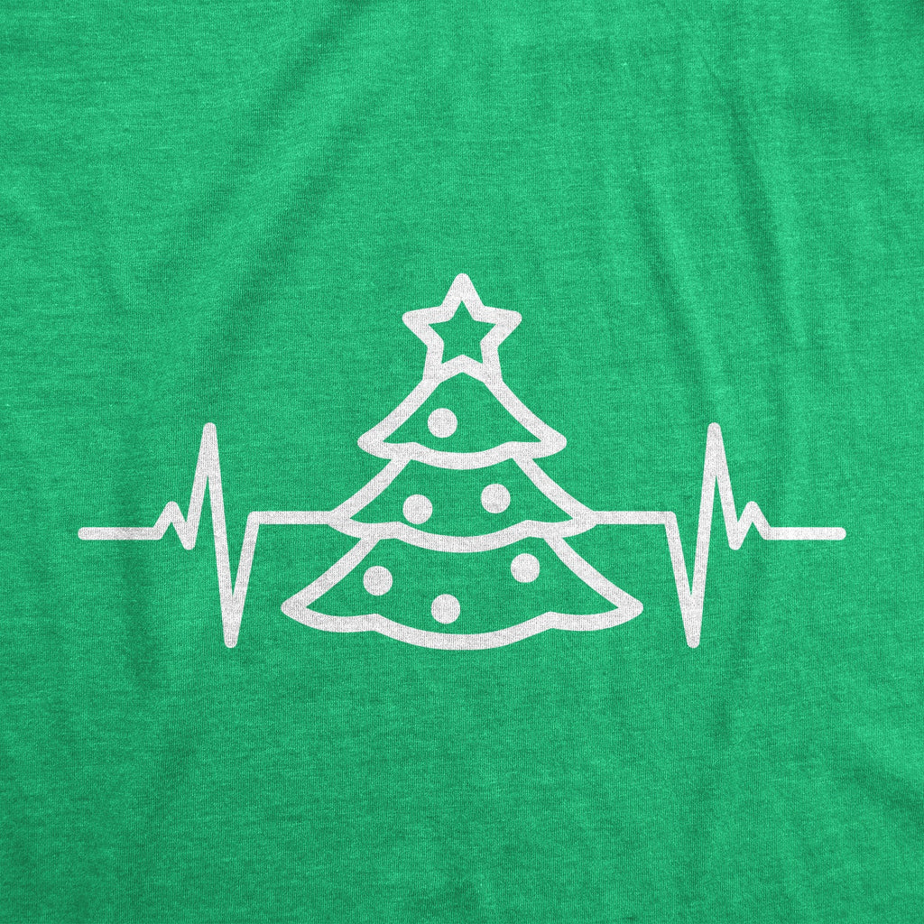 Christmas Tree Heart Beat Men's T Shirt