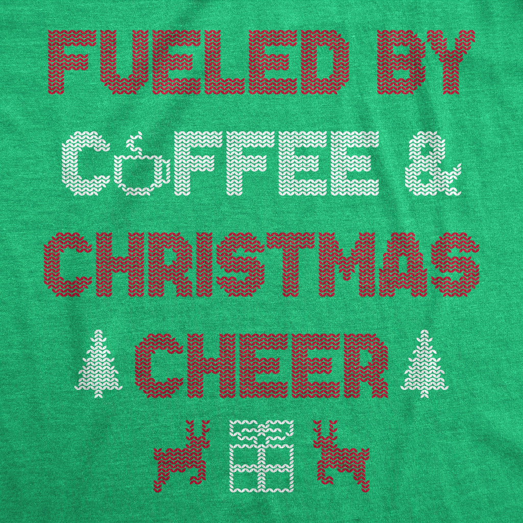 Fueled By Coffee And Christmas Cheer Men's T Shirt