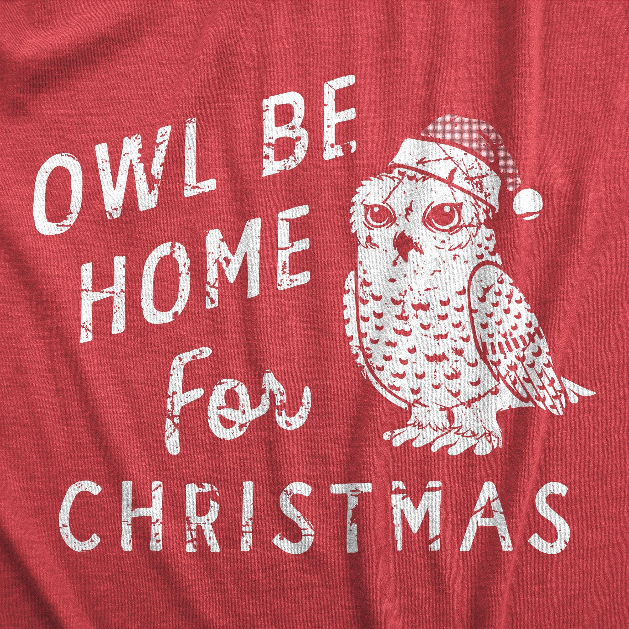 Owl Be Home For Christmas Women's T Shirt