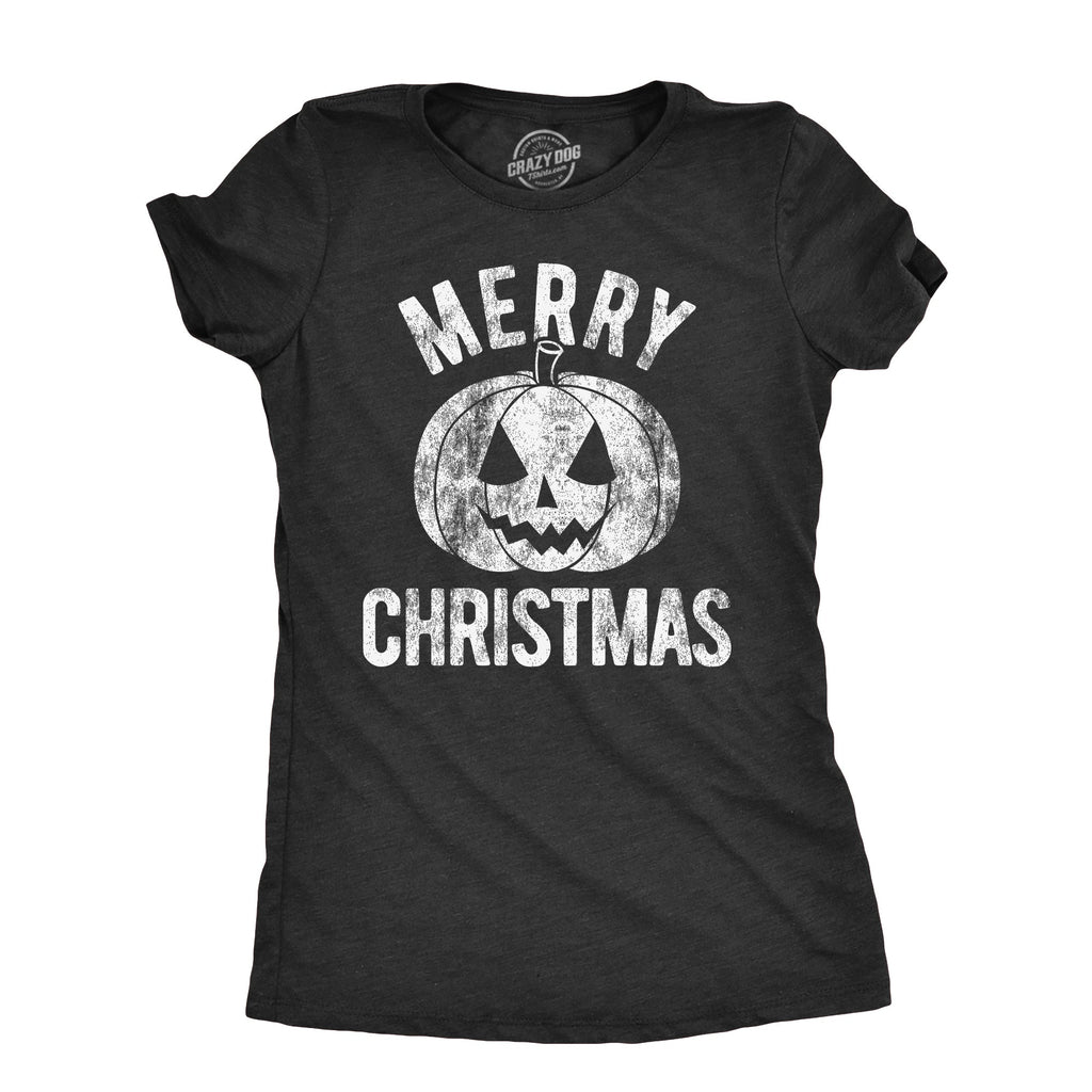 Merry Christmas Pumpkin Women's T Shirt