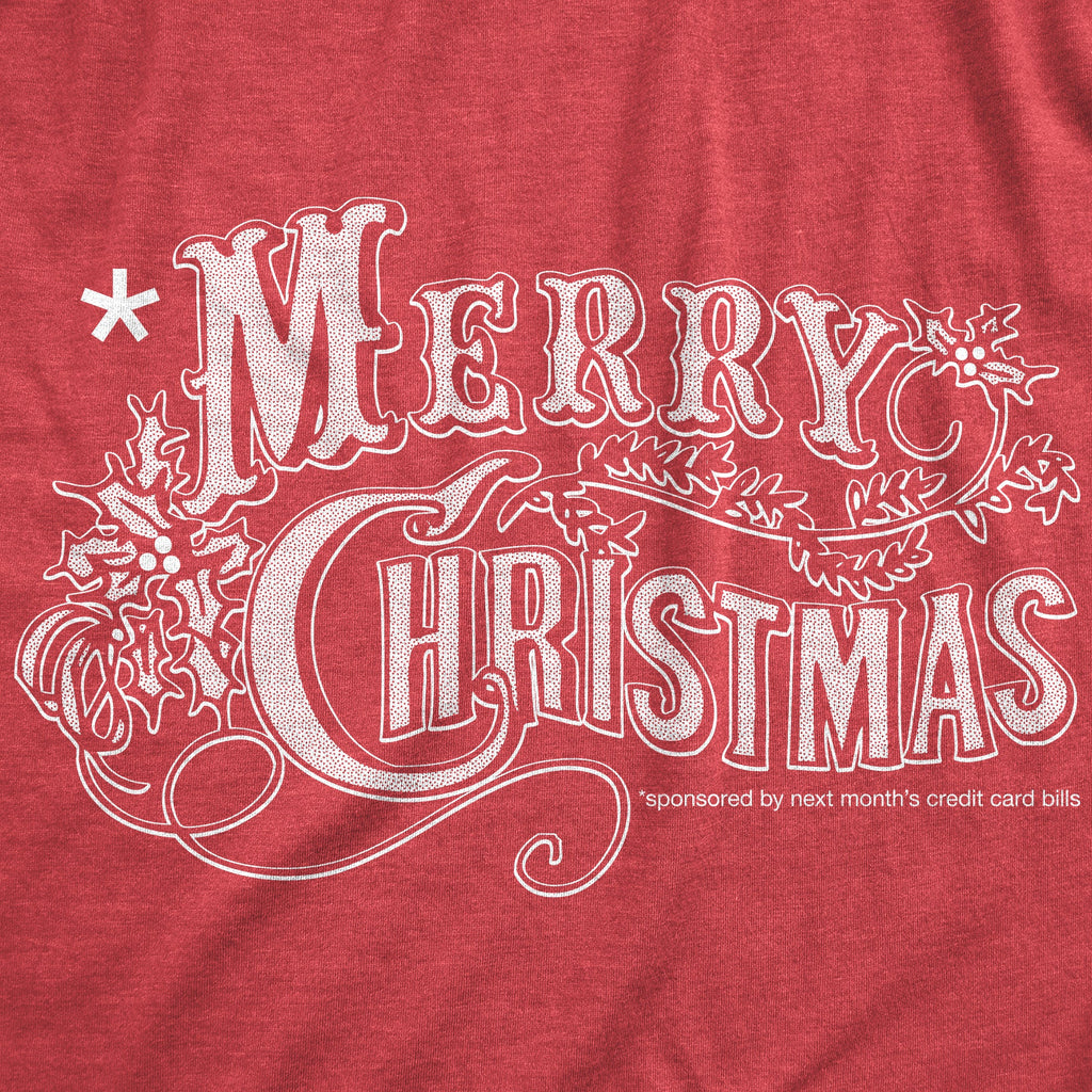 Merry Christmas Credit Card Women's T Shirt