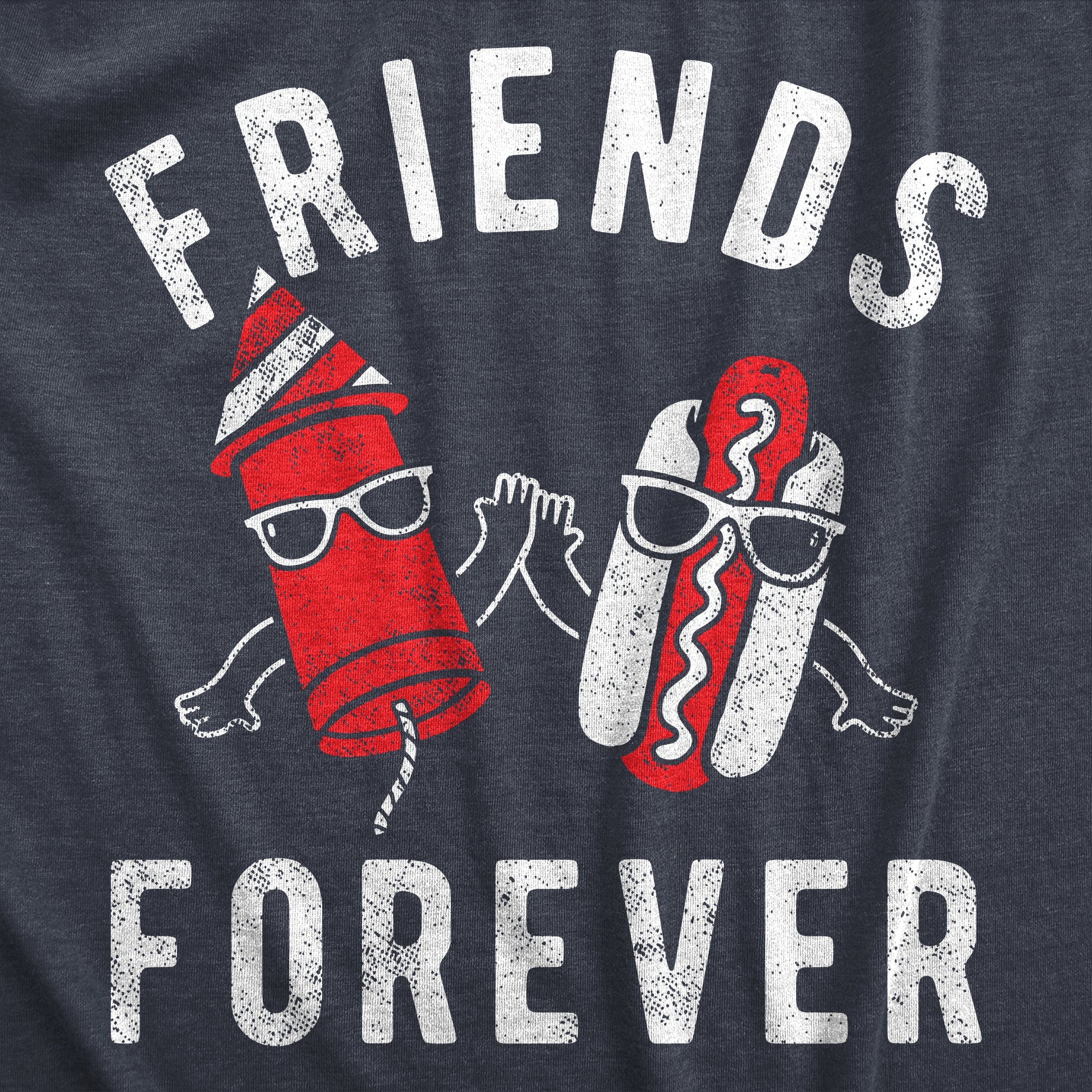 Friends Forever Firecracker Hot Dog Men's T Shirt