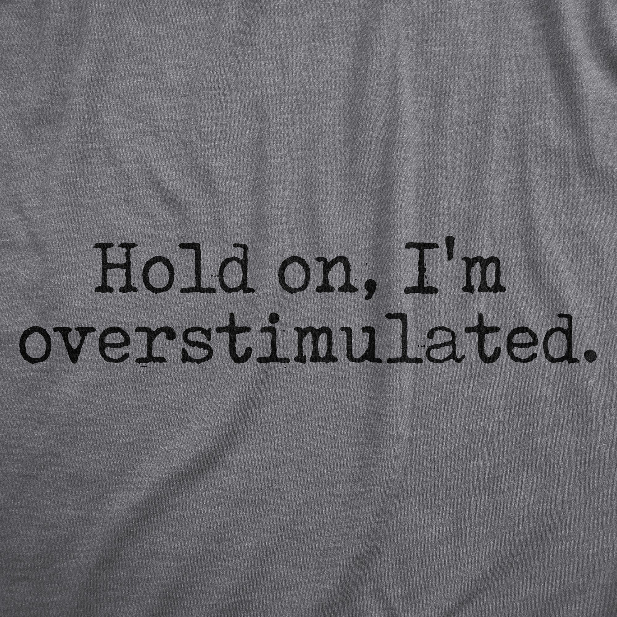 Hold On Im Overstimulated Women's T Shirt