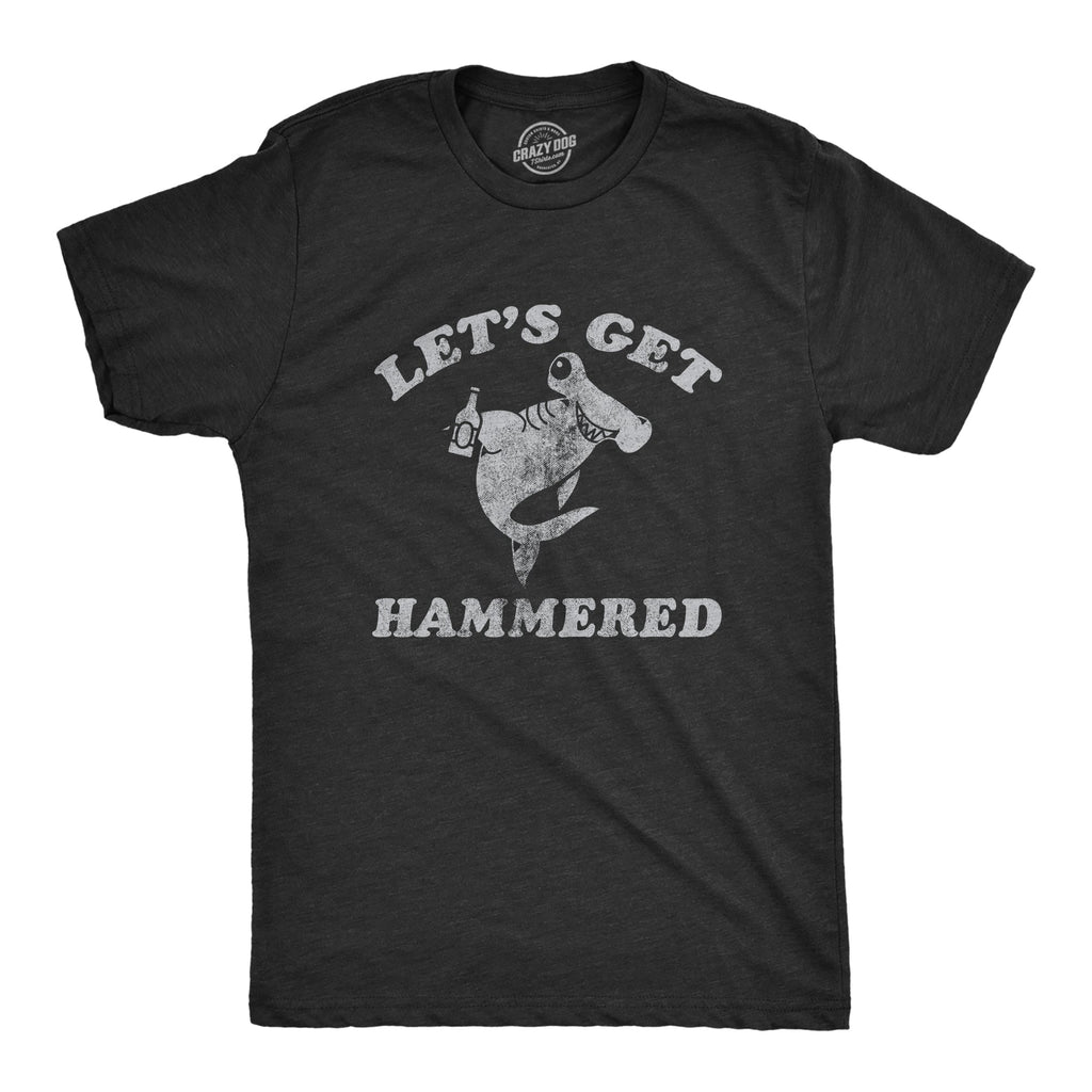 Lets Get Hammered Shark Men's T Shirt