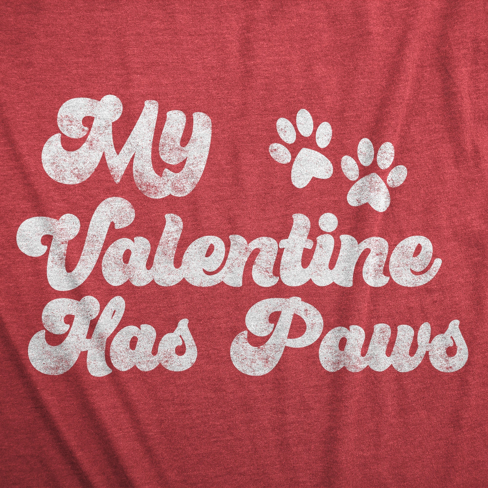 My Favorite Valentine Has Paws Women's T Shirt