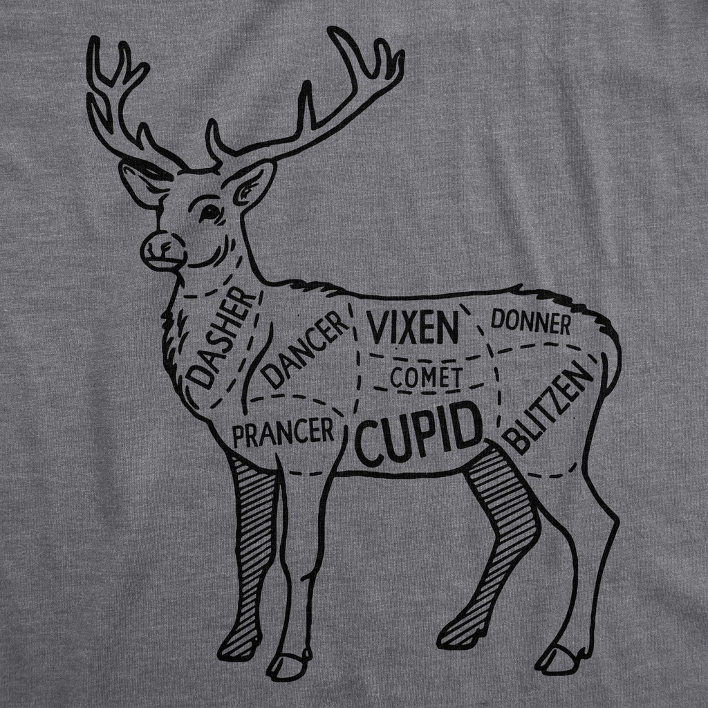 Reindeer Meat Cuts Men's T Shirt