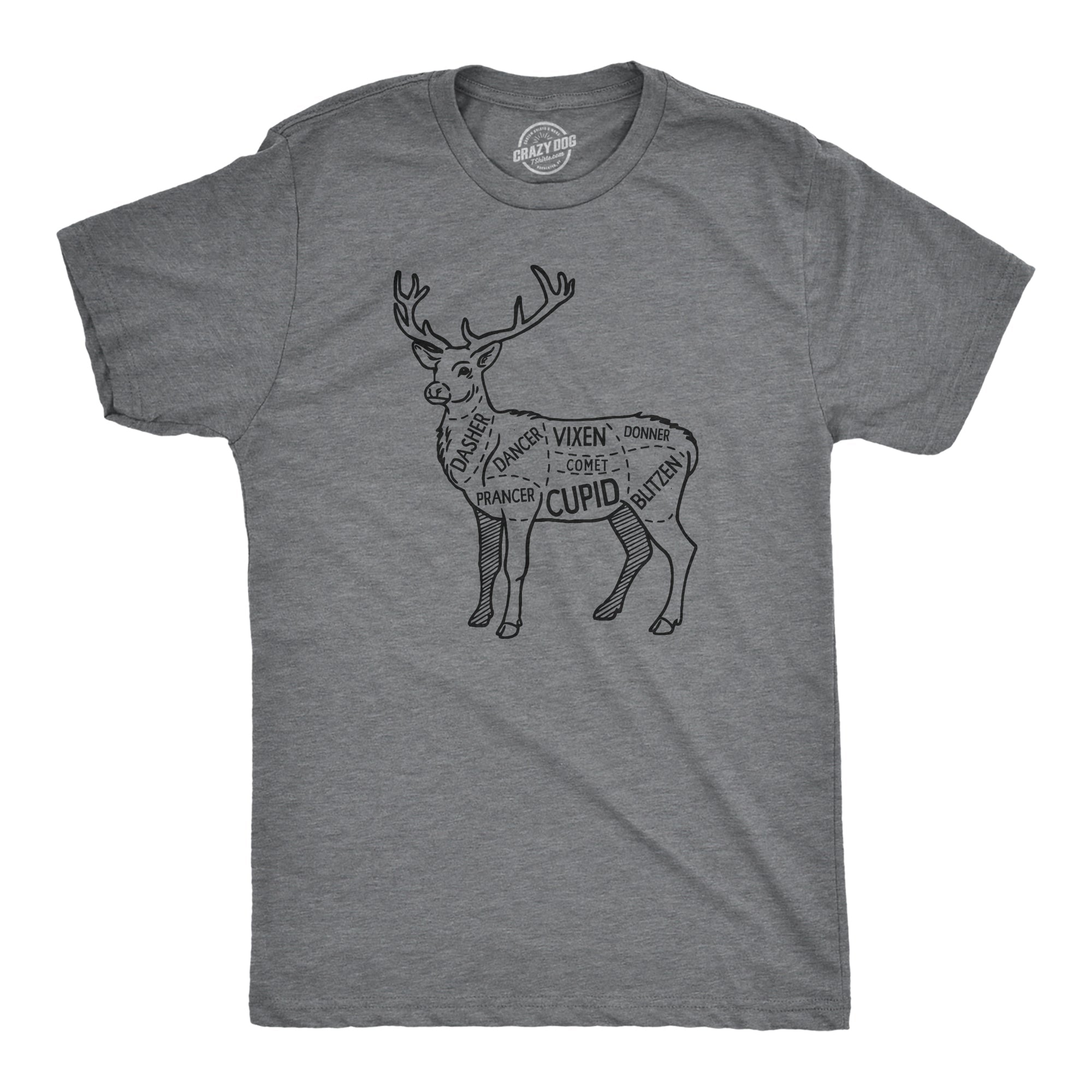 Reindeer Meat Cuts Men's T Shirt