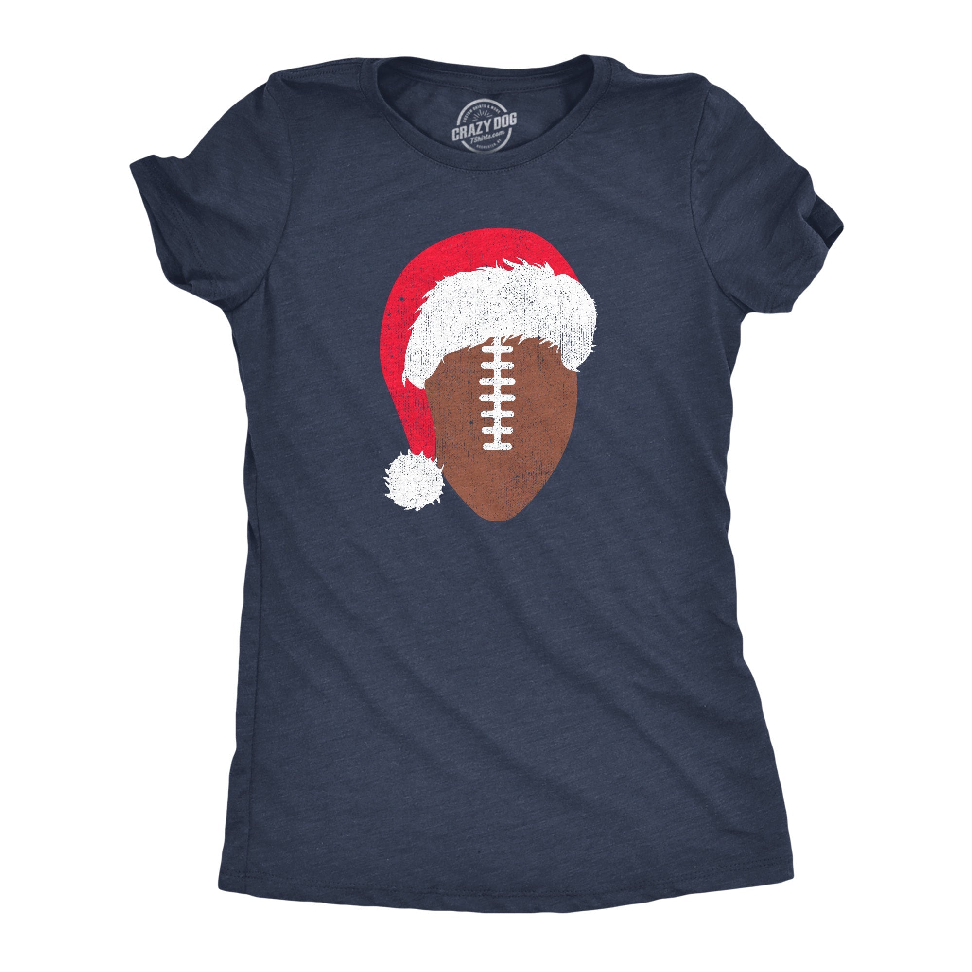 Santa Football Women's T Shirt