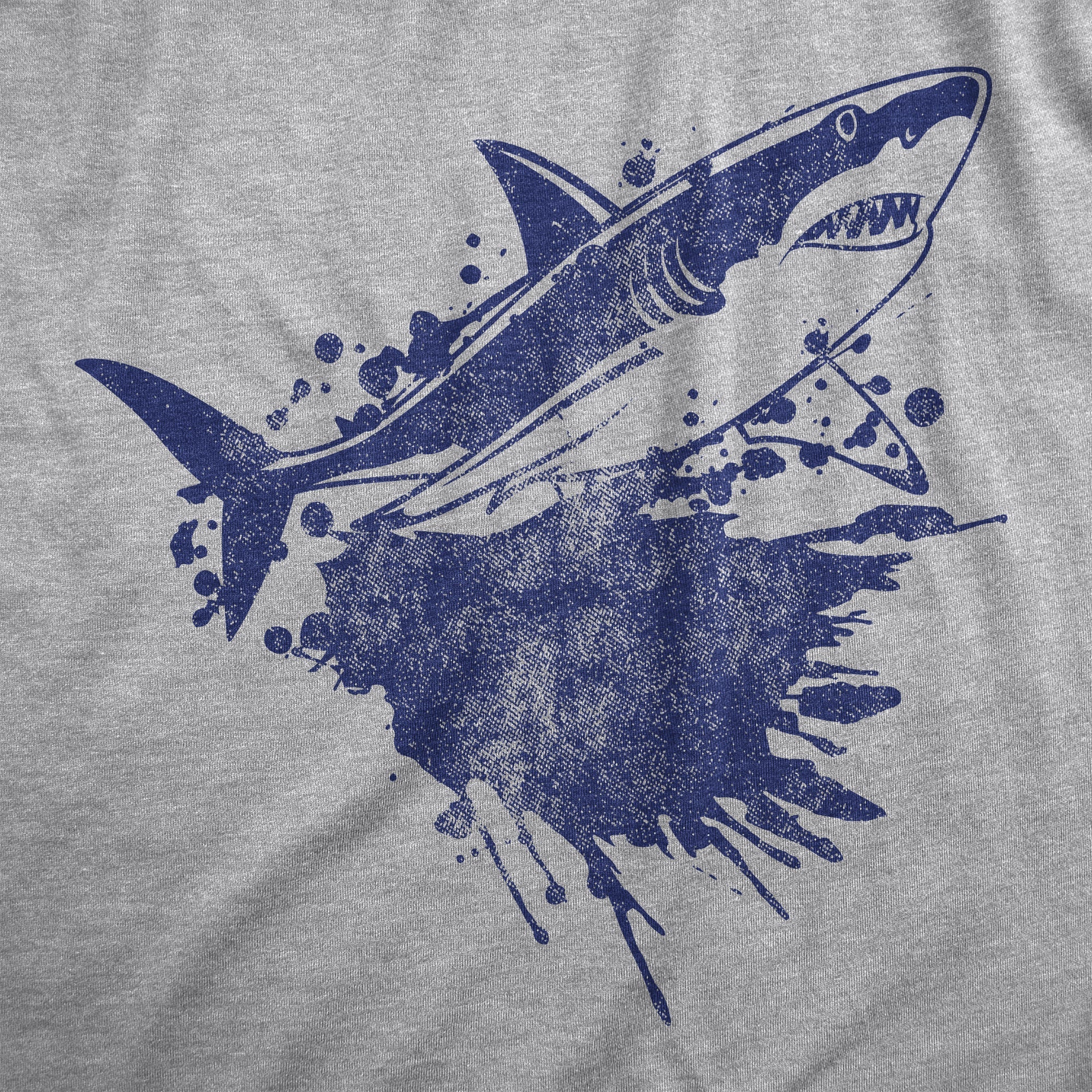 Shark Ink Splatter Men's T Shirt