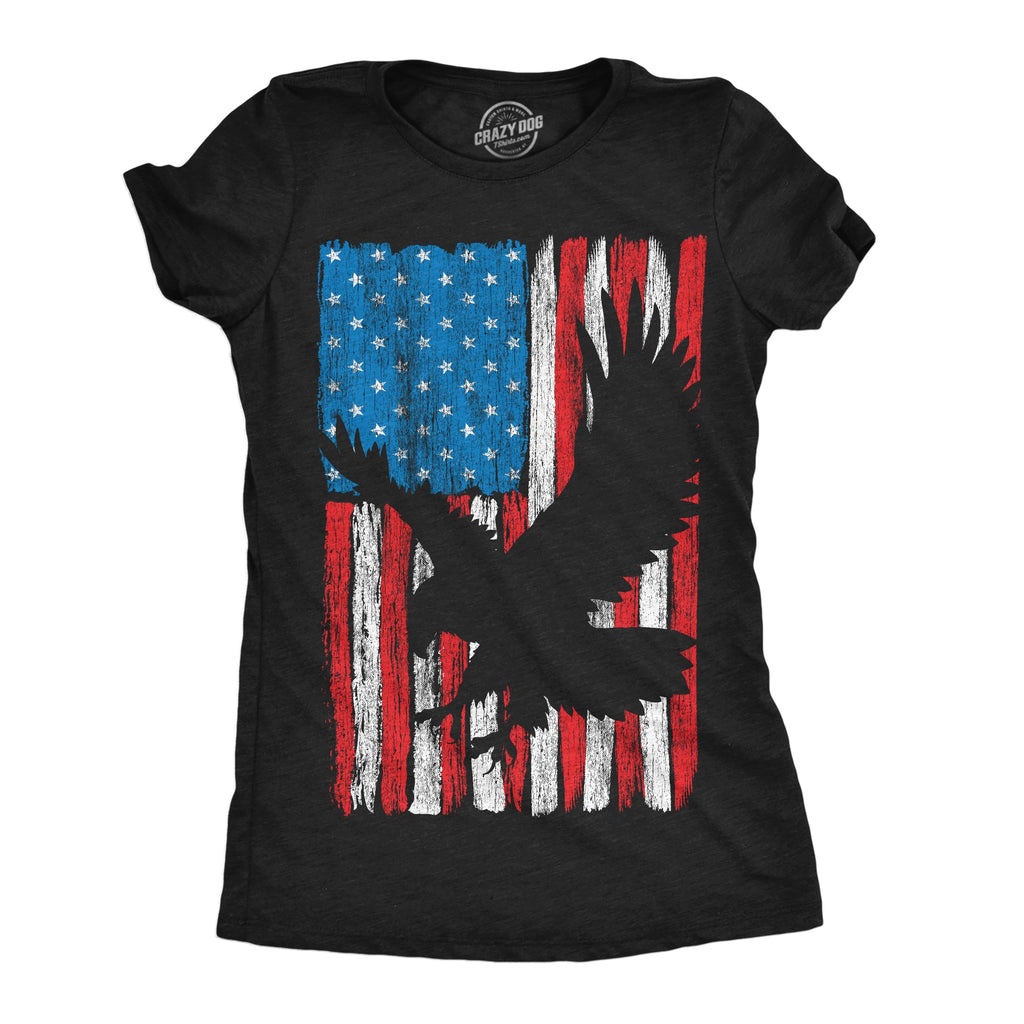 Eagle In Flag Women's T Shirt
