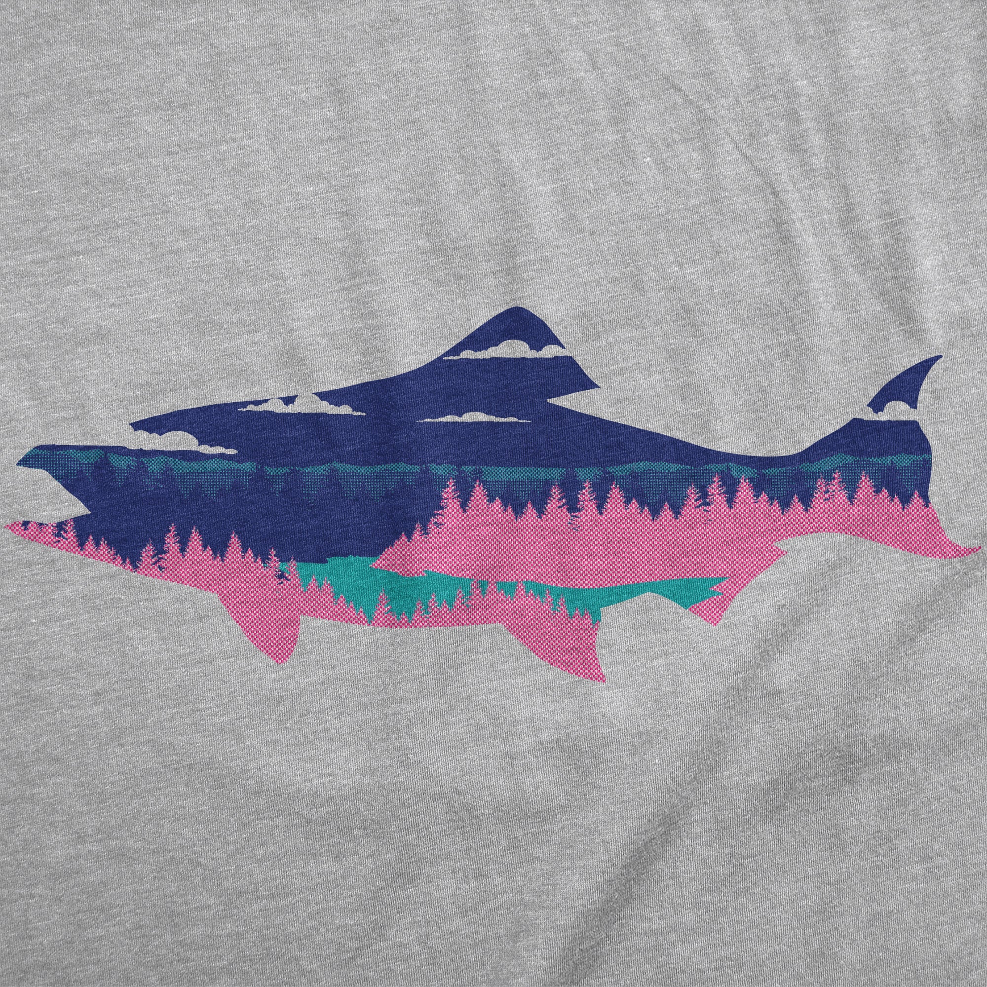 Salmon Landscape Men's T Shirt