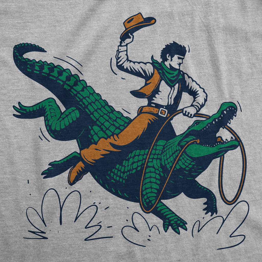 Cowboy Gator Ride Men's T Shirt