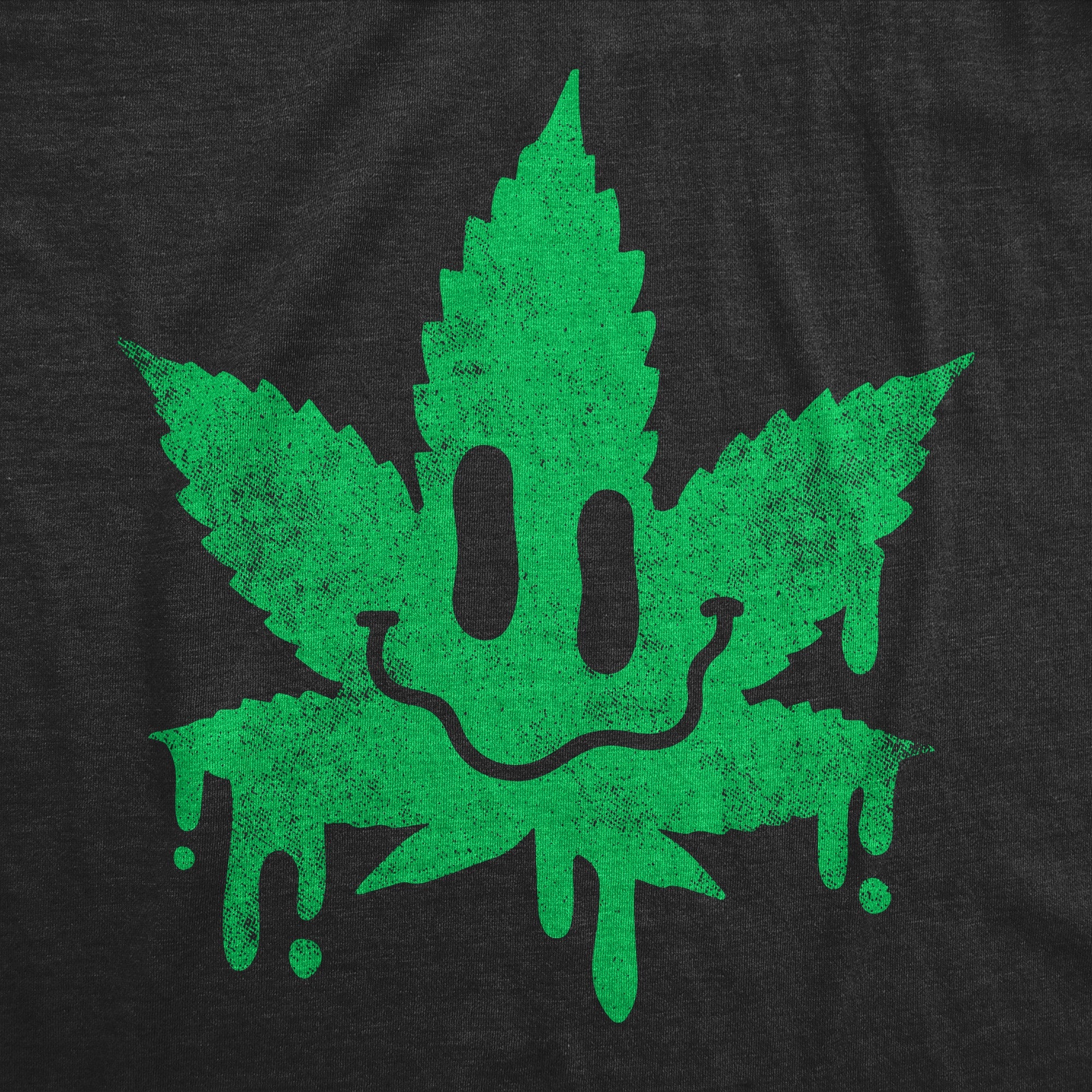 Dripping Pot Leaf Smile Men's T Shirt