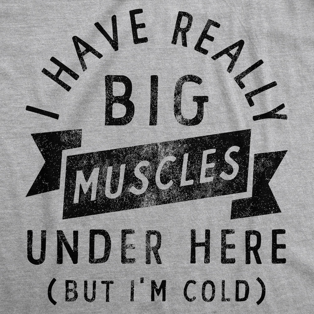 I Have Really Big Muscles Under Here But Im Cold Hoodie