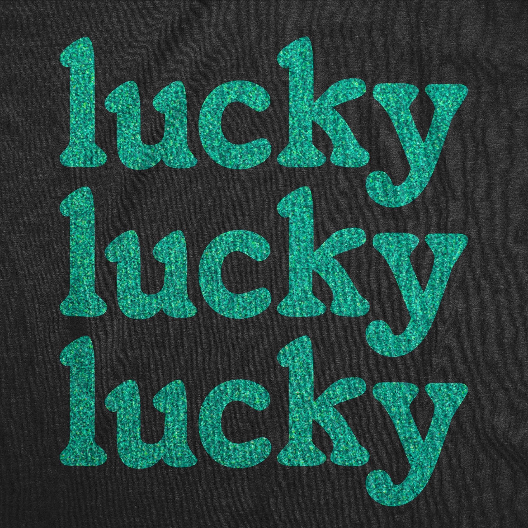 Lucky Lucky Lucky Green Glitter Women's T Shirt