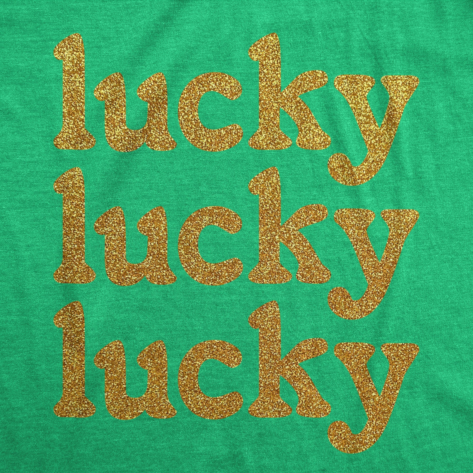 Lucky Lucky Lucky Orange Glitter Women's T Shirt