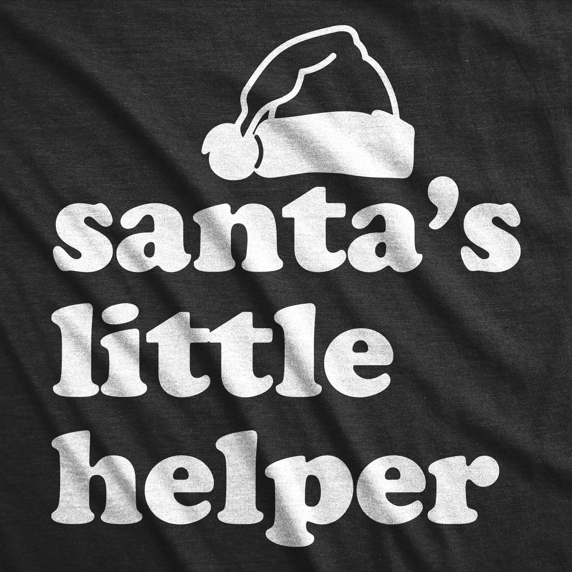 Santas Little Helper Youth T Shirt