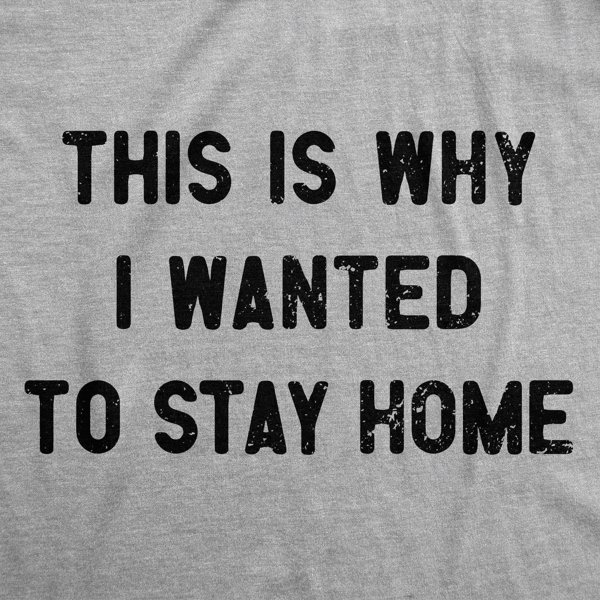 This Is Why I Wanted To Stay Home Men's T Shirt