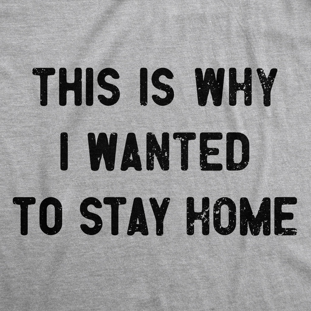 This Is Why I Wanted To Stay Home Women's T Shirt