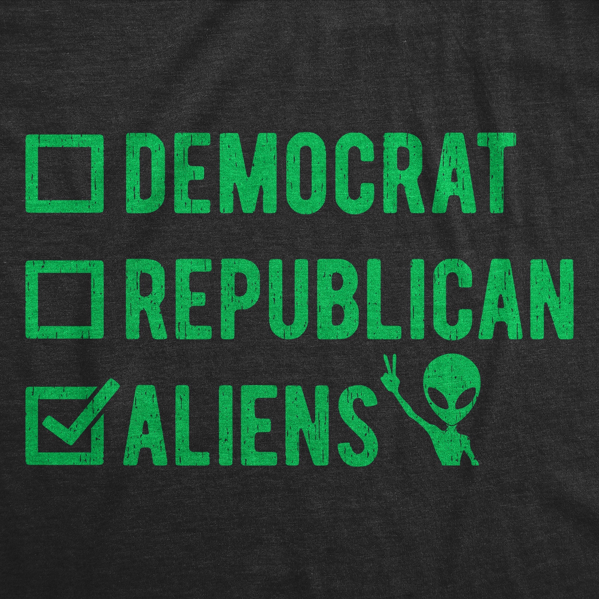 Voting Ballot Aliens Men's T Shirt