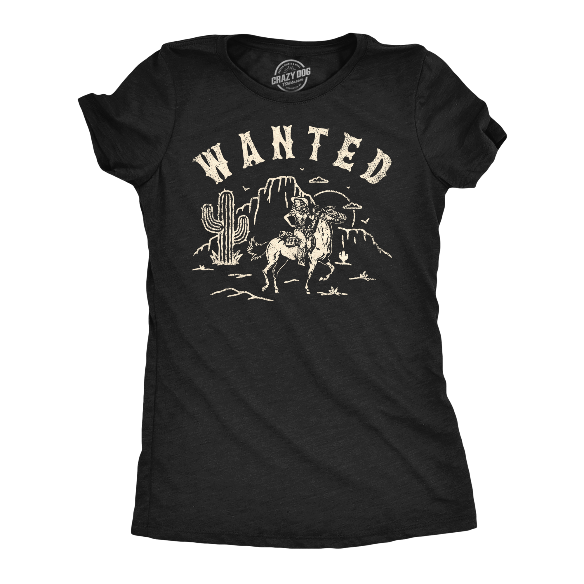 Wanted Retro Cowgirl Women's T Shirt