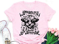 #061 - Apparently I Have an Attitude Cow -  - Print Unisex Crew neck Tee T-shirt - Shirt