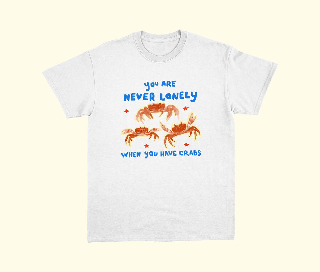 Never Lonely Crabs Weird Joke Ugly Short Exchange Unisex T-shirt, Sweatshirt, Hoodie (2)