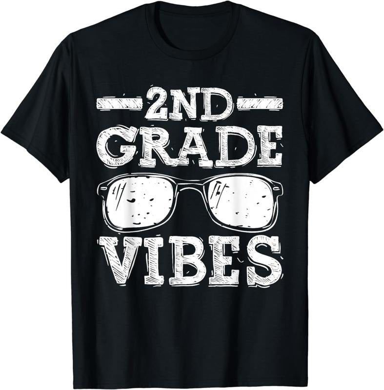 [100% Cotton] Back To School 2nd Grade Vibes Shirt, First Day Teacher kids T-Shirt Hoodie, Sweatshirt | TeeBloomCo.com